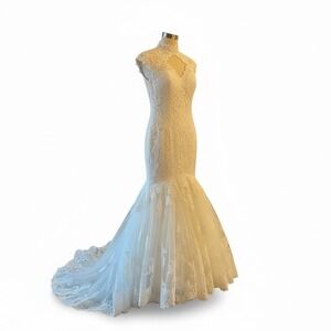 Maggie Sottero Wedding Bridal Dress Size 2 New Mermaid  Ivory